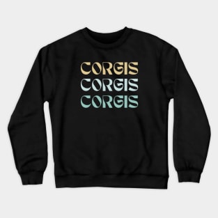 corgis corgis corgis pastel Crewneck Sweatshirt